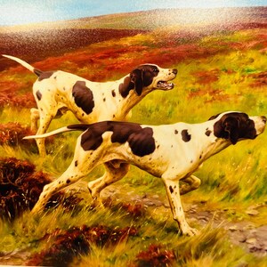 Two Pointers in the Heather, Thomas Blinks, Hunting Art, Art Print, Artwork, Print of a Painting, Vintage Art, Thomas Blinks Art,