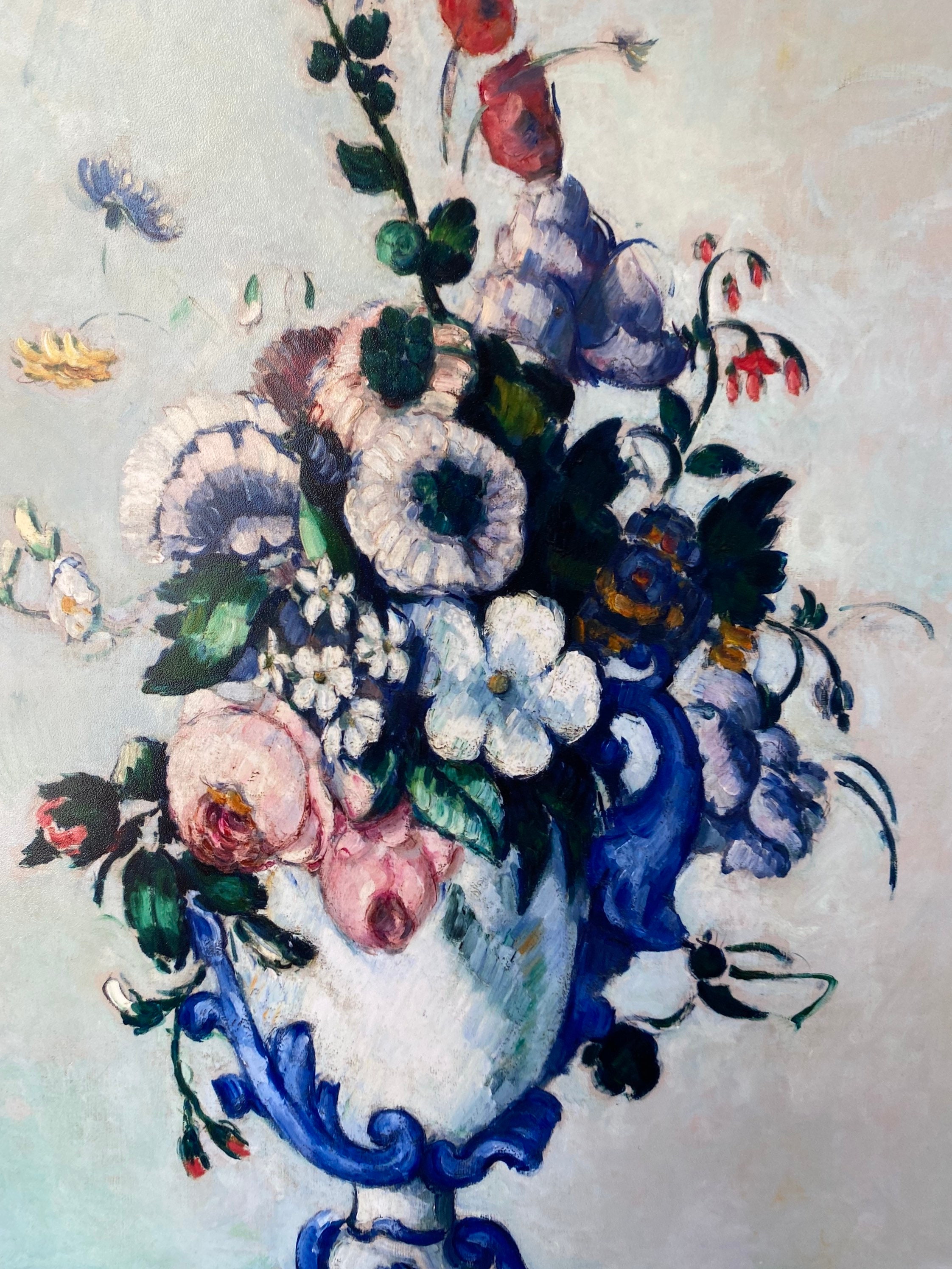 Paul Cezanne, Flowers in a Rococo Vase, art print, wall art
