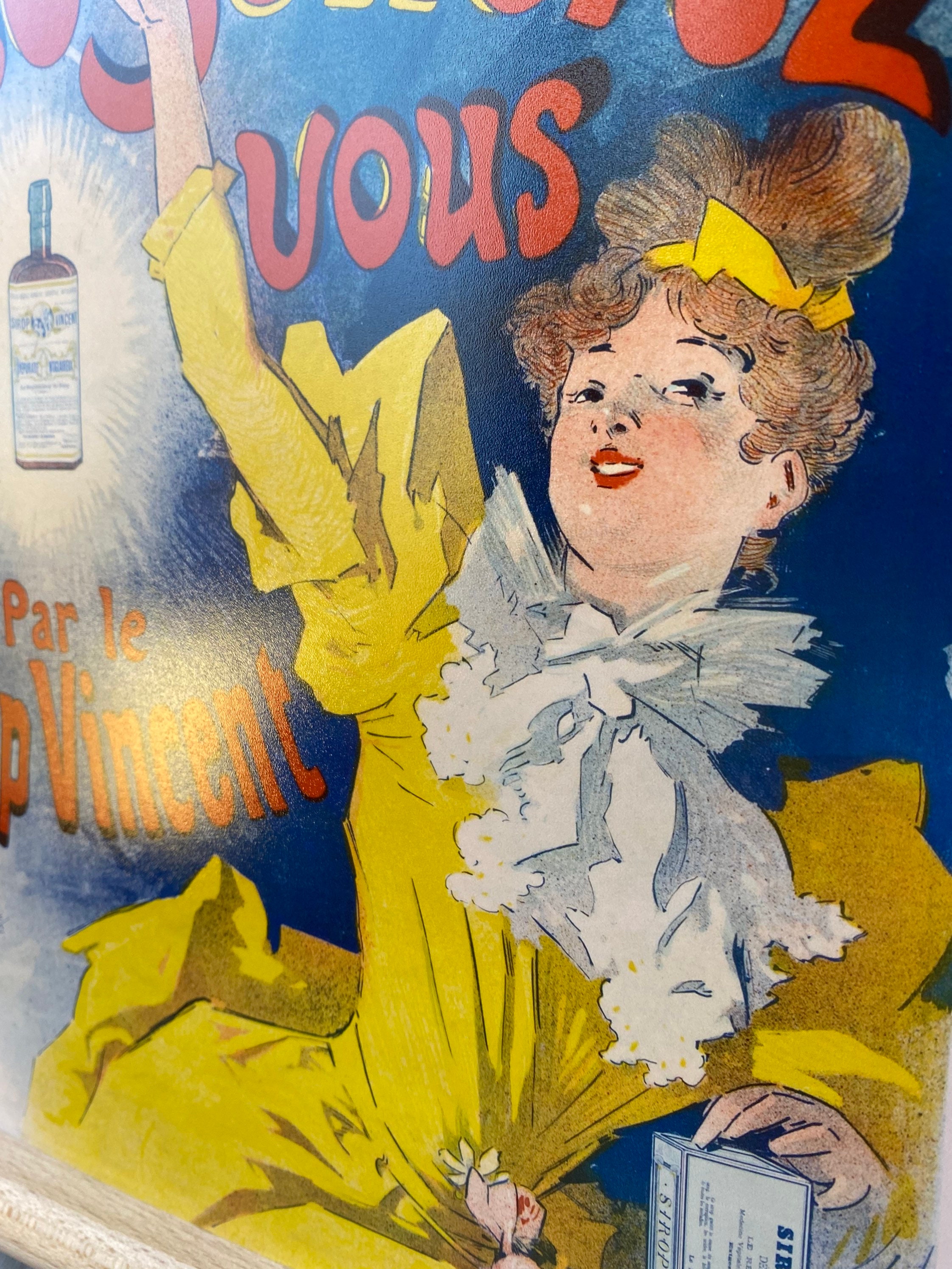 Sirop Vincent 1893 by Jules Cheret Artwork Fine Art Print From