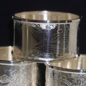 Silver-Plated Napkin Rings Dutch Windmill (Set of 6)