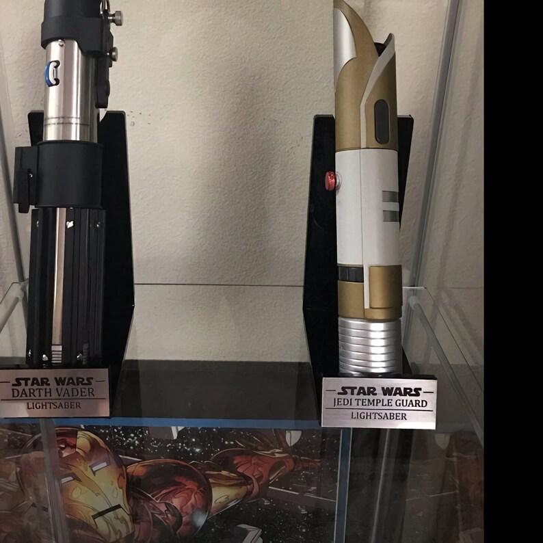Lightsaber Stand Vertical Light Saber Display Custom Etsy