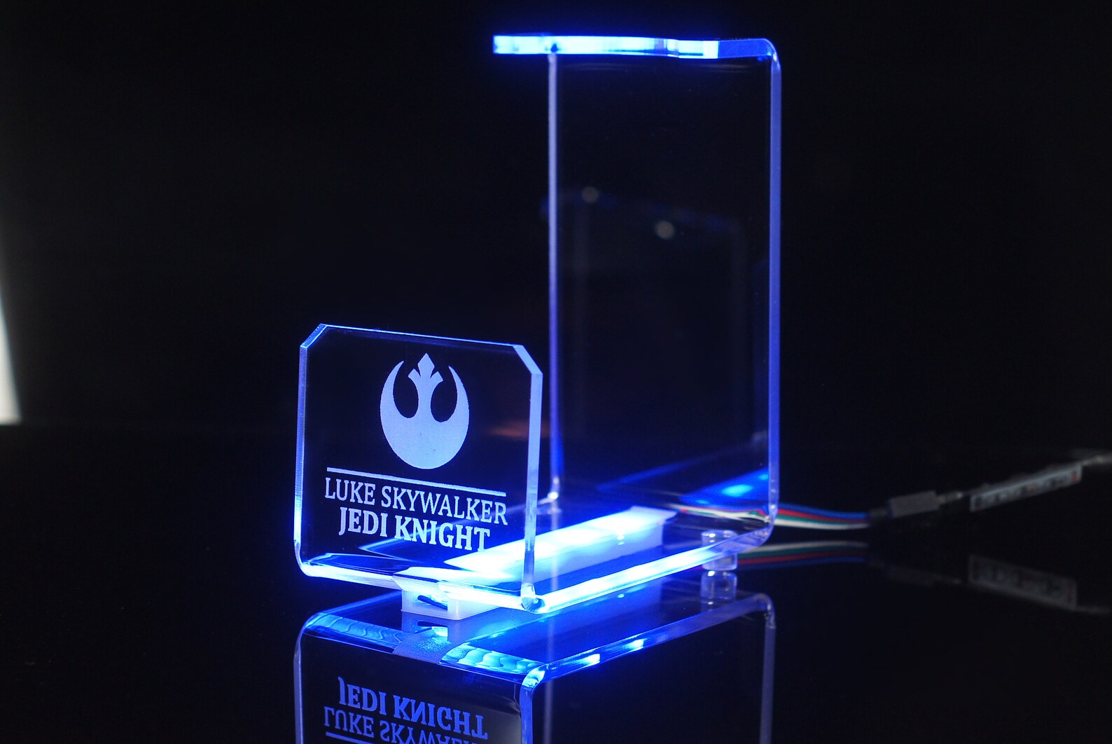 Lightsaber stand LED custom engraved 7 colors USB Etsy