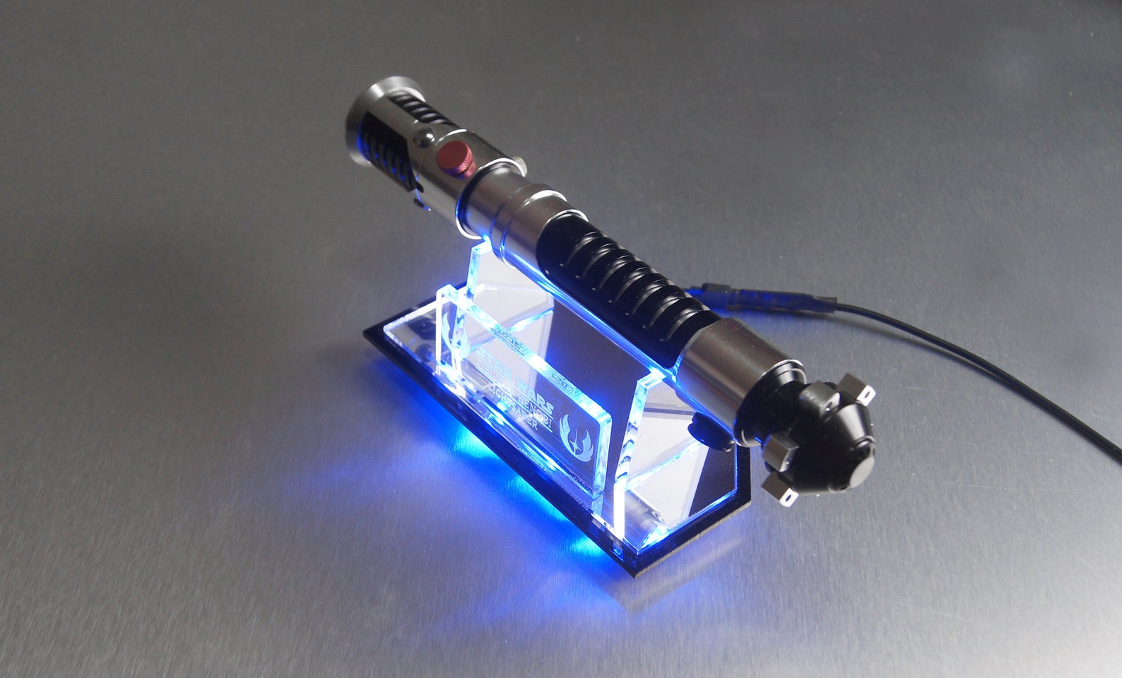 Lightsaber Stand Custom LED Obiwan Kenobi Luke Skywalker Etsy