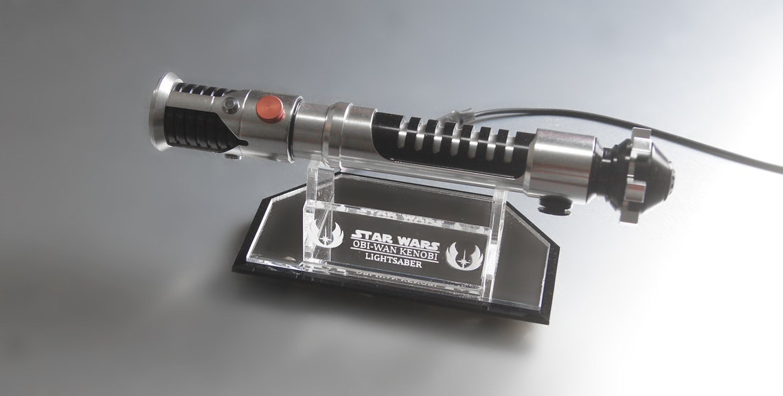 Lightsaber Stand Custom LED Obiwan Kenobi Luke Skywalker Etsy