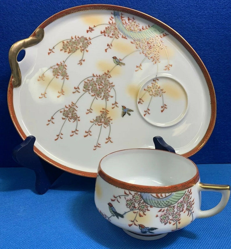 Vintage 3 Sets Hakusan Japanese Cup & Plate Snack Sets Etsy