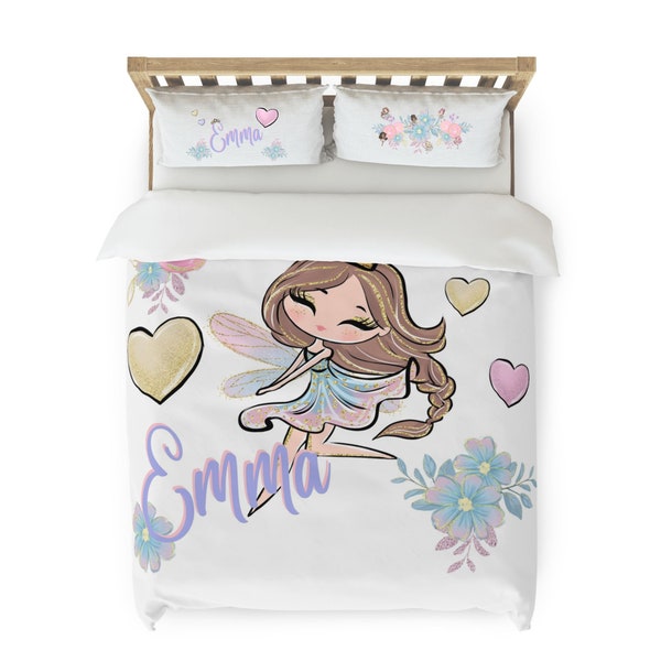 Customized Girl's Fairy Bedding - Choose your own Fairy!