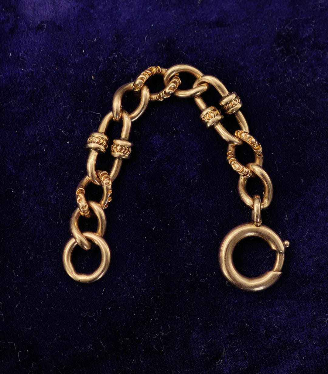 Antique 10k Solid Gold Bolt Spring Clasp Chain Extender, Watch Chain ...