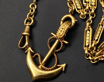 Vintage 18K Gold Anchor Charm/Pendant, Lucky Charm, Protection Talisman