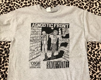 アグノスティック フロント ヴィンテージ CBGB フライヤー T シャツ