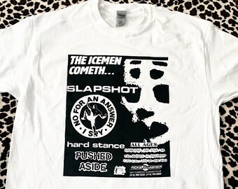 Vintage 90s Slapshot Hardcore Punk Band T-shirt - Etsy