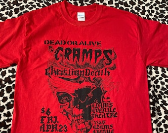 The Cramps / Christian Death Vintage Flyer Tee