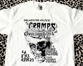 The Cramps / Christian Death Vintage Flyer Tee