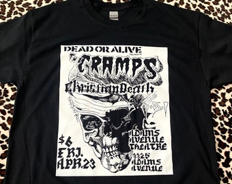 The Cramps / Christian Death Vintage Flyer Tee