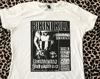 Bikini Kill Vintage Flyer Women's T-shirt - Etsy