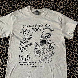 Big Boys, JFA, The Faction vintage flyer t-shirt