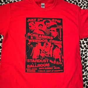 Screamers Weirdos Vintage Flyer Tee Shirt