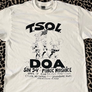 TSOL / D.O.A.  Vintage  Flyer T-Shirt