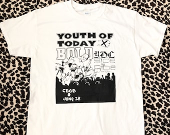 Youth of Today T-shirt, Youth Crew Band, 90s Hardcore Punk Band