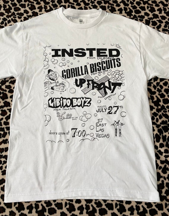 GORILLA BISCUITS Tシャツ 白　L Gorilla Biscuits /ゴリラ・ビスケッツ - Jungle Tシャツ
