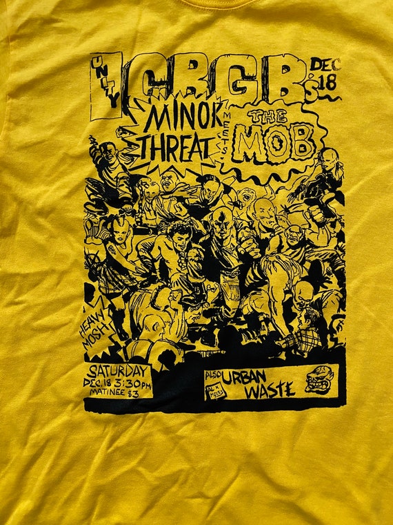 Minor Threat CBGB Vintage Flyer T-shirt 