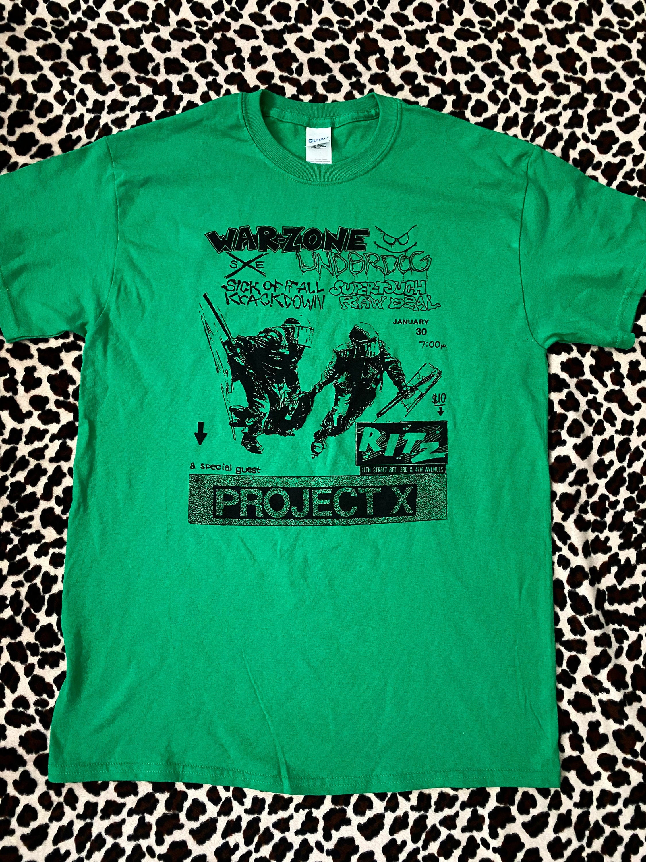 『Copping Zone』Anti-War Graphic Print T-Shirt Warzone Vintage Flyer T-shirt - Etsy