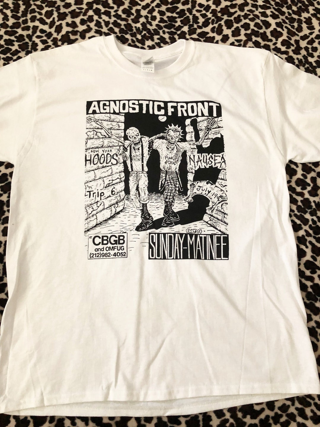 Agnostic Front Vintage CBGB Flyer Tee - Etsy