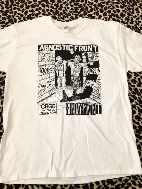 Agnostic Front Vintage CBGB Flyer Tee - Etsy