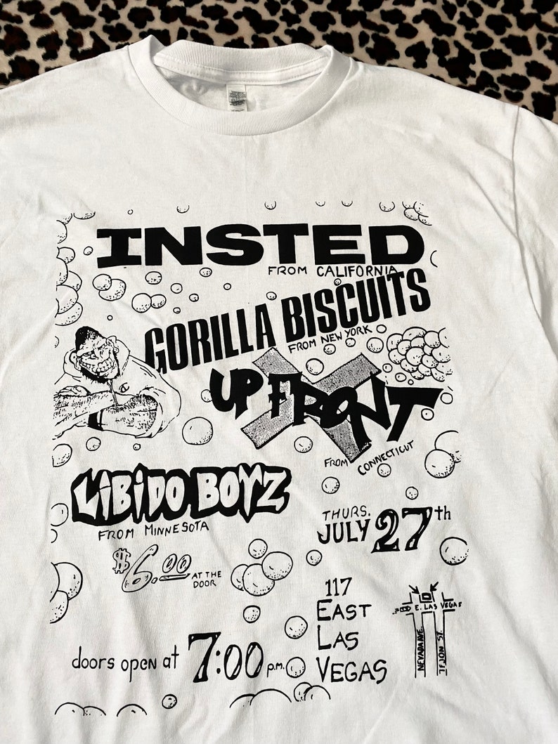 Insted Gorilla Biscuits Vintage Flyer T-shirt - Etsy