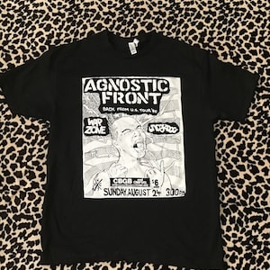 Agnostic Front Vintage CBGB Flyer Tee