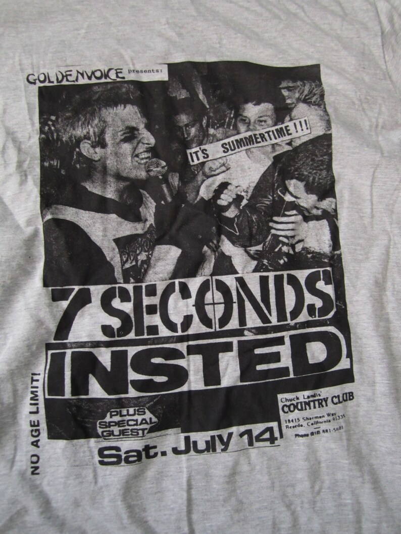 7 SecondsInstedOld School Flyer T-Shirt | Etsy