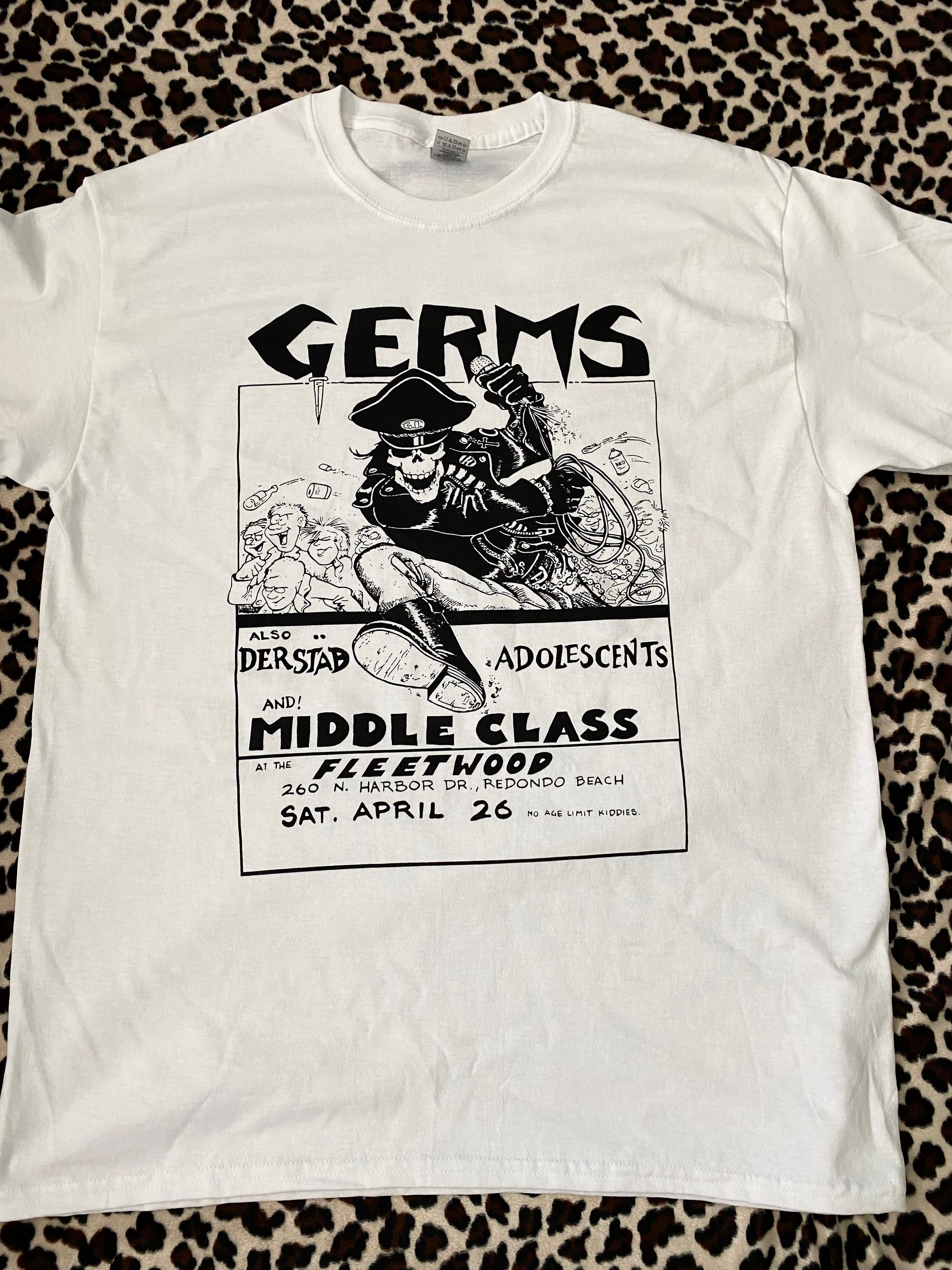 Germs Vintage Flyer Tee Shirt - Etsy