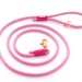 Nicole Patty reviewed Watermelon rope dog leash // Pink climbing rope lead // Unique pet leash with brass hardware // Colorful, soft and strong rope leash
