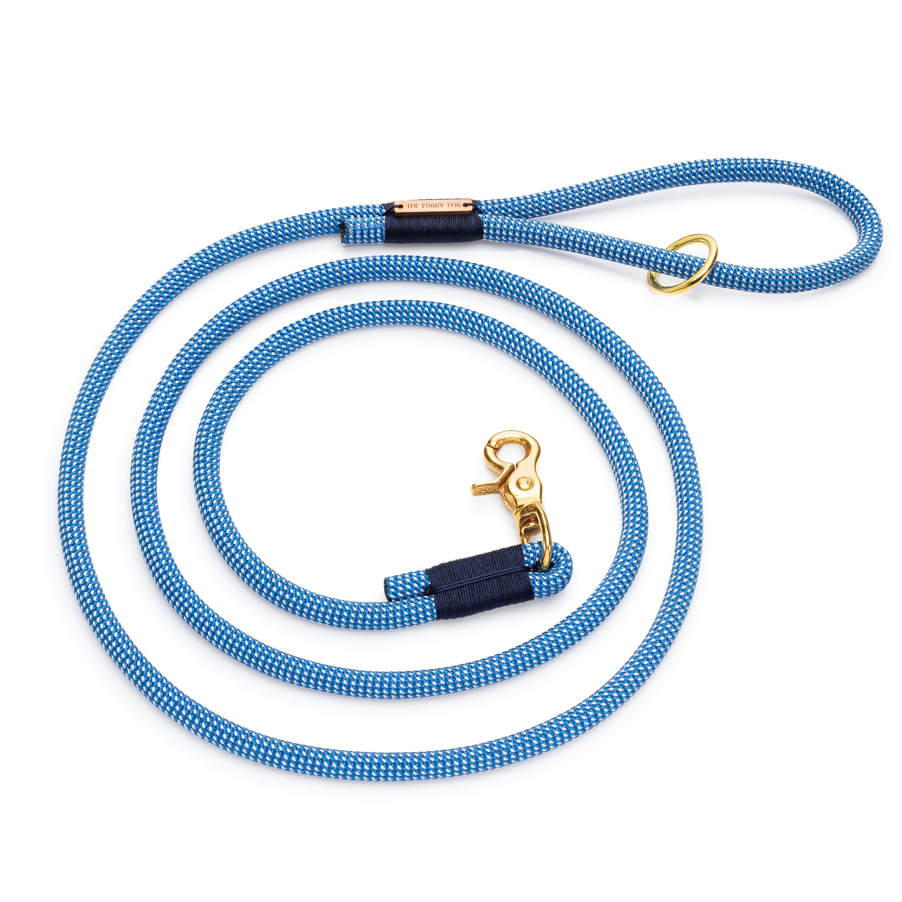 Lagoon rope dog leash // Blue climbing rope lead // Unique pet Etsy