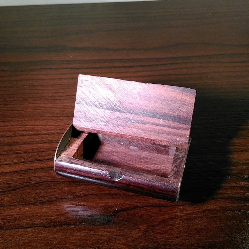 Ships Worldwide Happy Little Wooden Trinket Box Ships Free US.