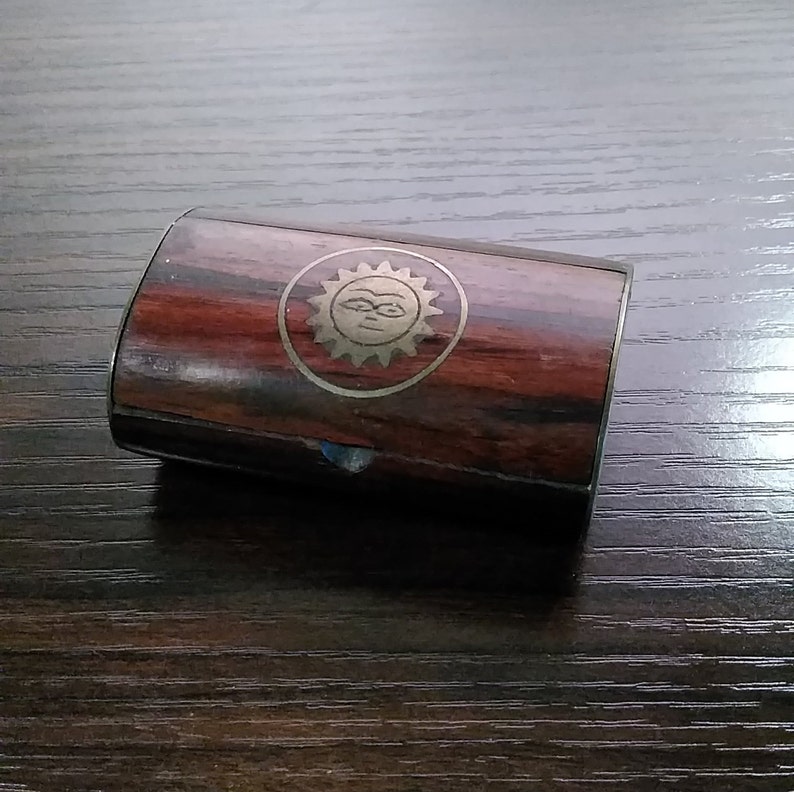 Ships Worldwide Happy Little Wooden Trinket Box Ships Free US.