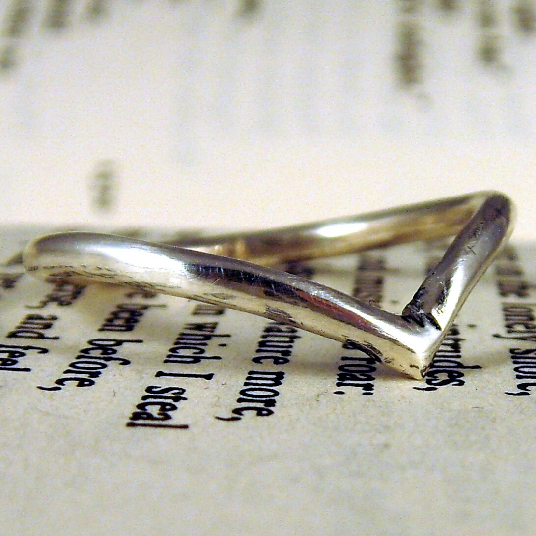 Beautiful .999 Pure Silver Wishbone Ring With FREE Ring Box - Etsy