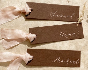 Elegant autumnal wedding place names