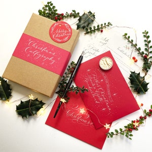Festliches modernes Kalligraphie Set zur weihnachtlichen Kalligraphie Inspiration