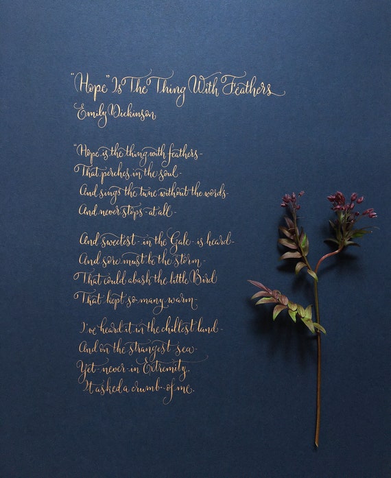 Hoffnung ist das Ding mit Federn