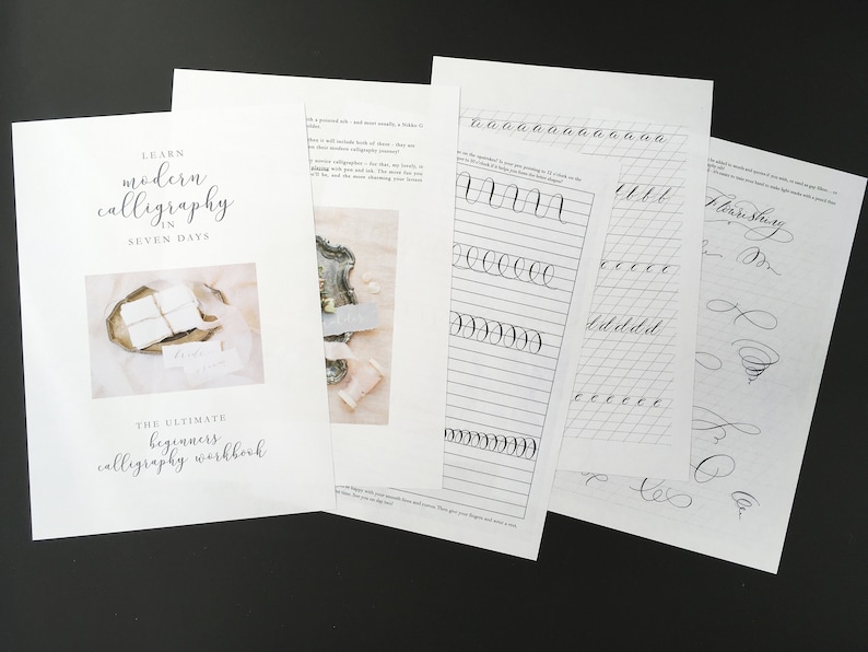 Letterbox Calligraphy Gift Set / Modern Calligraphy Set With 100 ...
