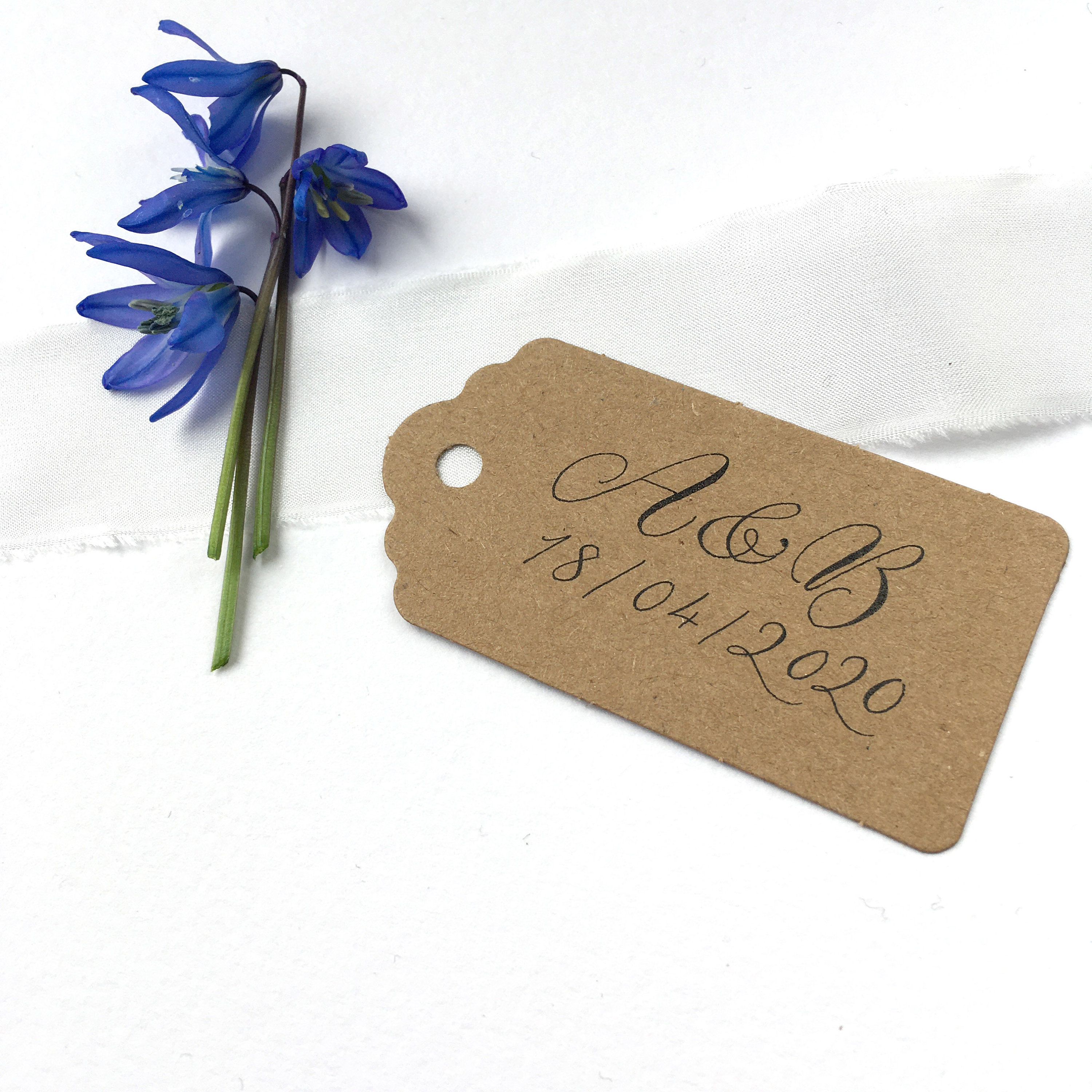 personalised kraft tags