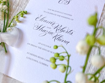 Digital calligraphy for wedding invitations and more