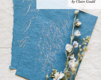 Modern calligraphy guide and practice book