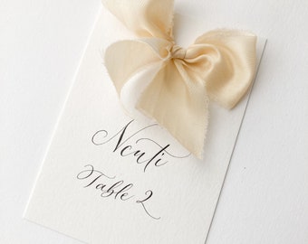 Ribbon wedding place names
