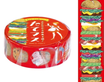 Classic American Diner Hamburger Hotdog Coke Coca Cola Washi Tape Deco Masking Stationery Planner Journal Scrapbook Craft wc food party gift