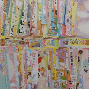 200 variety designs 4 x 6 inch MEMO Cute Kawaii Penpal Art Note Writing Paper Stationery zakka deal gift special Surprise Party stock Diary