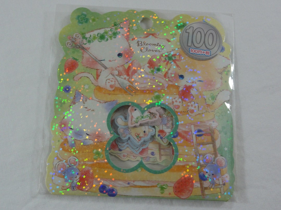 40 PCS Vintage Flowers Stickers Pack, Translucent Flowers Sticker