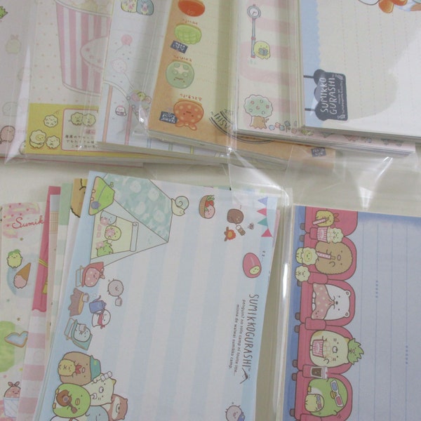 Surpirse Bag 100 pc SUMIKKO GURASHI Memo Note Paper Set San-X Girl Cute Kawaii stationery gift special Surprise Mix Deal Lot destash