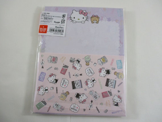 Cute Kawaii Sanrio Hello Kitty Sticker Sheet - 2018 Collectible