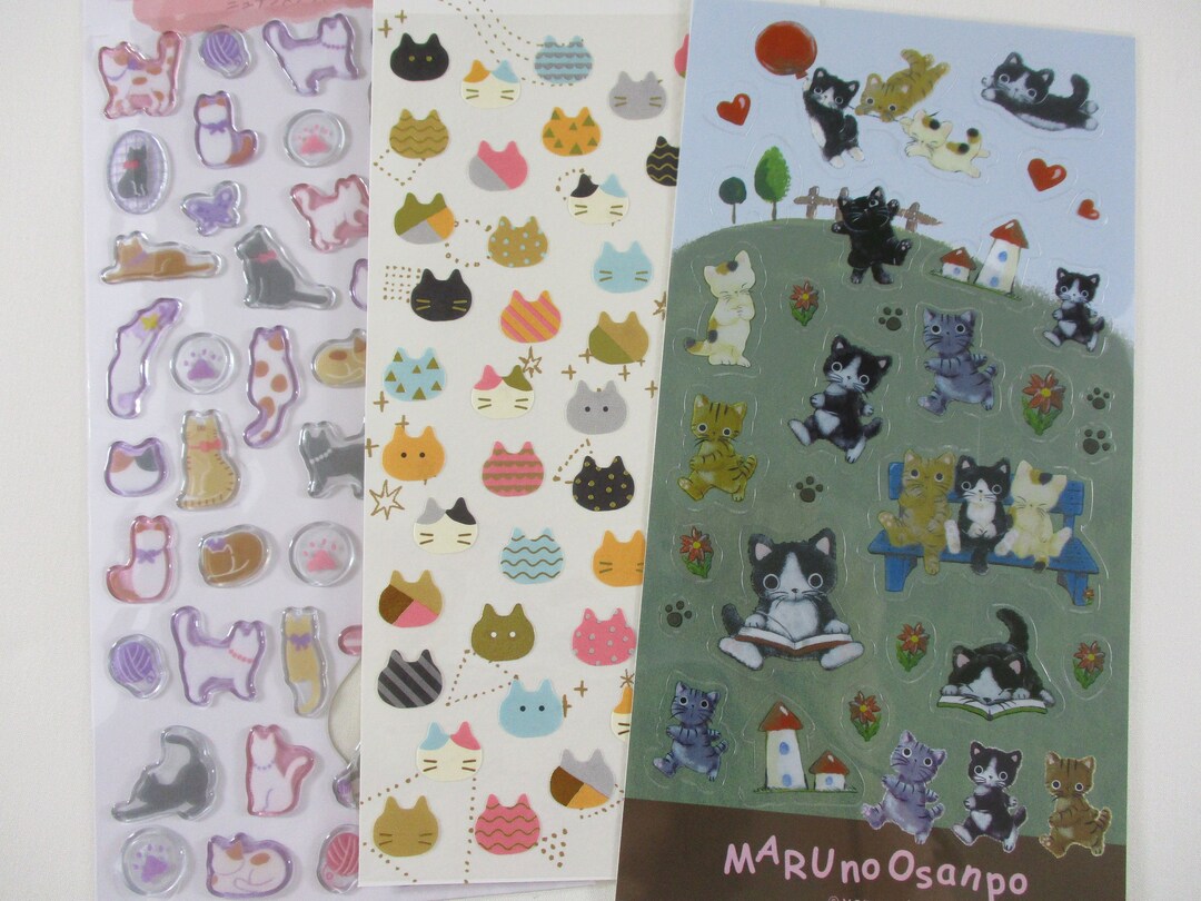 Feline Cat Kitten Sticker Sheet Planner Journal Agenda Craft Pet ...
